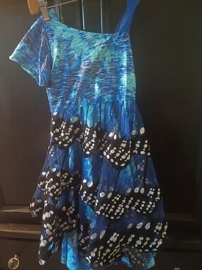 Chasing Fireflies Black and Blue Girls' Dress